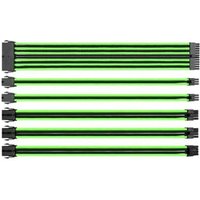 TtMod 30cm Black Green Sleeved Cable Management Kit