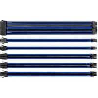 TtMod 30cm Black Blue Sleeved Cable Management Kit