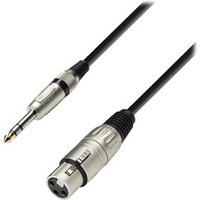 1m Audio Cable Female XLR to 6.3mm Male Stereo Jack
