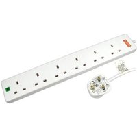 Scan 5m 6 Gang Extension Lead w Surge Protection