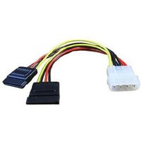 Scan 15cm 4 pin Molex to Twin SATA Power Connectors