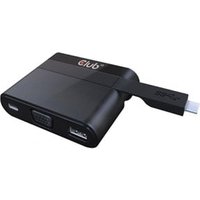 Mini Docking USB Type C to VGA + USB 3.0 + USB Type C Charging