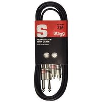 3m Twin Cable Jack RCA STC3PCM