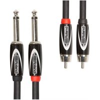 10ft 3M Dual 1 4" to Dual RCA Interconnect Cable