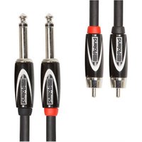 5ft 1.5M Dual 1 4" Jack to Dual RCA Phono Cable