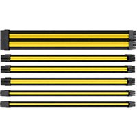 TtMod 30cm Black Yellow Sleeved Cable Management Kit
