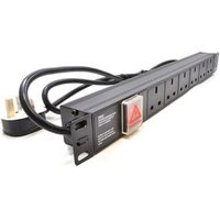 Xclio 6 Socket 19" 1U Floor Horizontal Switched PDU UK Plug