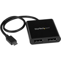 Startech USB C to DisplayPort Monitor Splitter 2 Port MST Hub