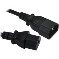 Scan 1m Mains Extension C13 to C14 Power Cable Connector