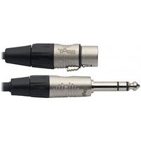 10m XLR to Stereo Jack Audio Cable