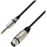 6m Audio Cable Female XLR to Male Stereo Jack