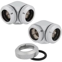 CORSAIR Hydro X XF Chrome Brass 14mm Hardline 90° Compression Fittings