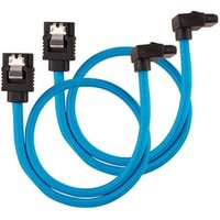 30cm Premium Braided Sleeved 90° SATA Data Cable