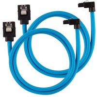 60cm Premium Braided Sleeved 90° SATA Data Cable