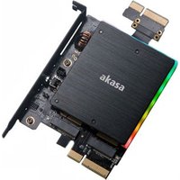 RGB Dual M.2 PCIe SSD Adapter