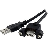 2 ft Panel Mount USB Cable
