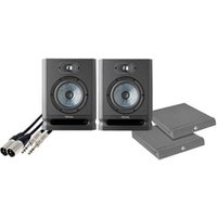 Alpha 65 Evo 6.5" Studio Monitors Adam Hall Isolation Pads &