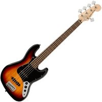 Affinity Series Jazz Bass V 3 Sunburst Laurel Fin