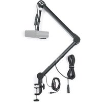 Professional Broadcast Boom Mic Stand W LED Light