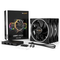 quiet Light Wings 140mm ARGB PWM Triple Pack Case Fans