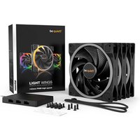 quiet Light Wings 140mm ARGB PWM High Speed Triple Fan Pack