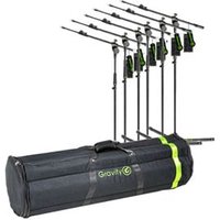 Gravity MS 4321 B Microphone Stand x6 Gravity Carry Case