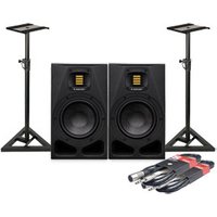 A7V Nearfield Monitor 2 way 7"" woofer + Stands + Leads