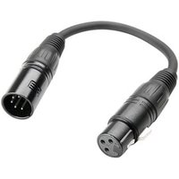 Cables 3 STAR DGF 0020 DMX Adapter XLR male 5 pin to XLR fem