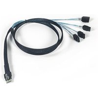 1m SlimSAS 4i to 4x Cable