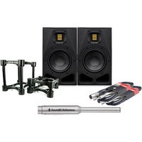 A4V Nearfield Monitors Pair Iso Stands Leads & Sonarwor