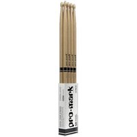 ProMark Classic Forward 5A Hickory Drumsticks Oval Wood Tip 4 Pack