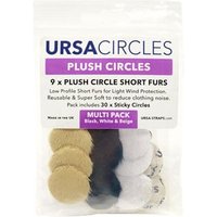 Plush Circles 3x White 3x Black 3x Beige & 30 Stickies