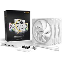 quiet Light Wings 140mm ARGB PWM Triple Pack Case Fans