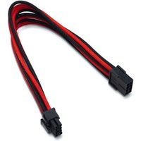 Red 6+2 Pin Braided PCIe Cable