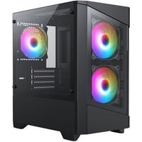 Scan Computers CiT Level 1 Black Tempered Glass MicroATX Case