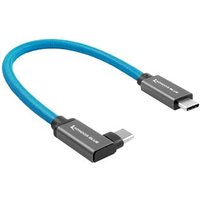 USB C To USB C High Speed Cable Right Angle 12"