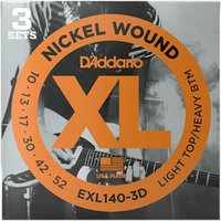 DAddario EXL140 3D Nickel Wound Electric Guitar Strings Light Top He