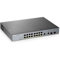 16 Port GS1350 18HP Smart Managed PoE Gigabit Switch GbE Up