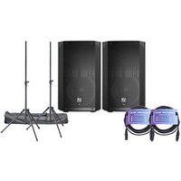 ELX200 10P EU 10" 2 way Powered Speakers Stands & Le