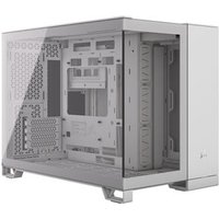 2500X Dual Chamber Tempered Glass Micro ATX PC Case