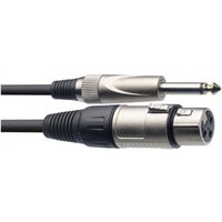 1m Mic Cable XLR F 6.3mm Jack