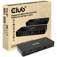 DisplayPort HDMI KVM Switch 4K60Hz USB Type C Inputs