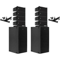 HDL 6 Active 2 Way Line Array Module x8 + 8008 AS