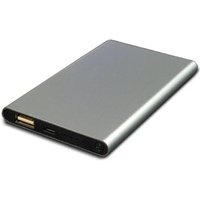4000mAh Compact Power Bank w LED Indicator Metallic