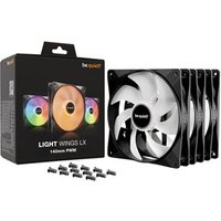 quiet Light Wings LX 140mm ARGB PWM Triple Fan Pack