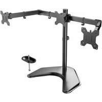 Triple Monitor Stand upto 27 Inch Monitors Height Tilt