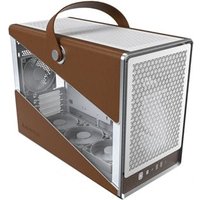 Heritage Pro Tempered Glass Leather MicroATX Case