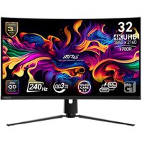 31.5" MPG 321CURX QD OLED UHD 240Hz G Sync Compatible Curved Monit
