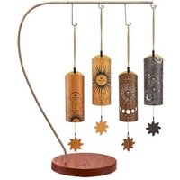 4 piece Cosmic Bamboo Chime Set incl. Stand