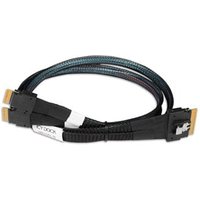 0.5m SlimSAS 8i SFF 8654 to 2x SlimSAS 4i SFF 8654 Cable